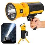 LETOUR Torch LED Super Bright Multifunction Flashlight 7 Modes Rechargeable Work Lights Camping Standard Torches Large Light Powerful USB Power Bank for Outage,Outdoor