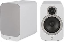 Q ACOUSTICS 3020i Bookshelf Speakers Pair Arctic White - Featuring 2-way Reflex Enclosure Type, 125mm (5") Bass Driver, and 22mm (0.9") Tweeter - Stereo Speakers Hifi/Passive Speakers