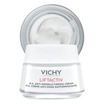 Vichy Liftactiv Face Day Cream, Hyaluronic Acid Firming Facial Moisturizer for Normal to Combination Skin, Dermatologist Recommended, 50mL (Packaging may vary)