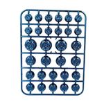 PGXPITSTOP Bike Motorcycle Screw Nut Bolt || Cap Cover Universal for Bike || Screw Cap (30 Pcs) (Blue)