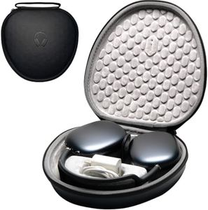 for Apple AirPods Max Case Accessories: WIWU AirPod Max Case with Sleep Mode, Full Protection Water-Resistant, Slim Lightweight Hard Organizer | Headphones Case AirPod Max Accessories Fits 1st 2nd Gen
