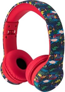 Snug Play+ Kids Headphones with Volume Limiting for Toddlers (Boys/Girls) - Monster Trucks