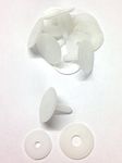 celloexpress Pack of 5 - Slim Animal Joints 35mm White - Teddy Bear & Soft Toy Making Limbs and Head Joints