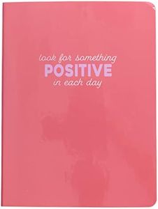 Graphique Vegan Leather Spiral Journal, Positivity – 6” x 8", 192 Lined Pages – Perfect for Taking Notes, Lists and More