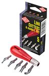 ESSDEE Five Lino Cutters and Handle Set (Lino Cutter Styles 1 to 5)