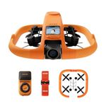 HOVERAir AQUA Flying Camera, IP67 Waterproof Follow Me Drone with Camera for Water Sports with 34mph, 10+ Flight Modes, 4K 100 fps Slow Motion, HDR Video, SmoothCapture 3.0 (Standard Combo)
