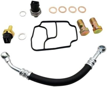 GOLACOD Engine Oil Filter Housing Seal Kit Fit for BMW E39 E46 E53 E85 325Ci 530i 540i 550i X5 Z3 M5 528i 528e Replaces 11421719855 11361705532