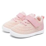 MORENDL Toddler Shoes Baby Boys & Girls Sneakers Infant Walking Sock Slippers Tennis Running Slip On Shoes Pink Tiny Feet 18 24 Months