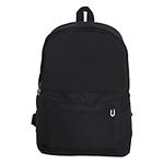 Backpack for School Teen Girls Boys, Rucksack Lightweight School Bag, Casual Daypack High School Backpacks for College Student Outdoor Travel Sports Bag A4 Magazine IPad 14L (black)