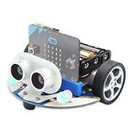 ELECFREAKS microbit Mini Cutebot Kit Compatible with BBC Micro:bit V2 and V1, DIY Programmable Robot Car Kit, STEM Educational Project, Graphical Makecode Coding Car with Tutorial (Without Micro:bit)