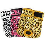 Paw Legend Washable Reusable Female Dog Period Diapers for Heat Doggie Puppy Diapers for Female Dogs (3 Pack, Leopard, Small)