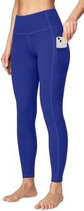 Ewedoos Women's Yoga Pants with Pockets Compression Leggings for Women Tummy Control Workout Leggings for Women Cobalt Blue