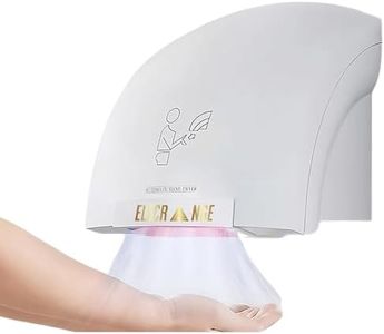 ELECRANGE Automatic Hand Dryer Infrared Sensor Touchless Operation, Electric High Speed Hand Dryer Machine for Bathroom Home Washroom (White)