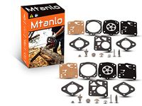 Mtanlo 2pcs Carburetor Carb Rebuild Repair Kit for Tillotson RK-23HS RK-17HS Husqvarna 61 266 268 272XP 281 181 Jonsered 625 630 Homelite XL SXL915 X-12 Super XL Oleomac 261 350 481 482 Chainsaw