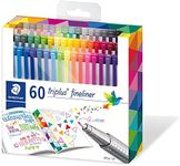 STAEDTLER 334 C60 triplus fineliner 60 brilliant colours - 0.3mm line width