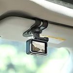 Lupholue Car Sun Visor Clip Mount Quick Release Clip Mount Compatible with GoPro Hero 12,11,10,9,8,7,6,Session,APEMAN, Xiaomi Yi, SJCAM, DJI, Insta 360 and Most Action Cameras