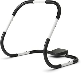 COSTWAY Entrenador de Fitness AB Trainer, Entrenador de Ejercicios de Fuerza Abdominales, Reposacabezas Acolchado (Blanco)