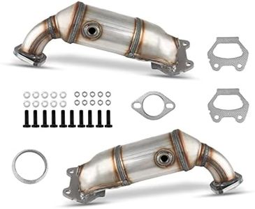 KAC 2pcs Front Rear High Flow Catalytic Converter Kit Replacement for 2011-2016 Dodge Grand Caravan 3.6L V6 Direct-Fit Stainless Steel Catalytic Converter, Replace 16779 16780(EPA Compliant)