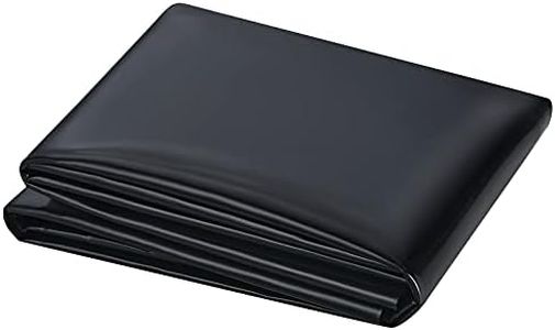 UWIOFF Small Pond Liner, 4 x 7 Feet 20 Mil Pond Liners for Outdoor Ponds, Black LDPE Pond Liner for Waterfall, Fish Ponds, Garden Fountain