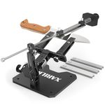XARILK GEN3 Guided Knife Sharpening System, Aluminium | Professional Knife Sharpener, Knife Sharpening Kit W / 3 Diamond Plates (320#, 800#, 2000#) for for Hunting & Kitchen Knives