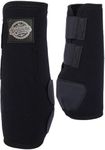 Sports Medicine Horse Boots,Nesfanchu Protective Boot for Horses,Protection & Shock Absorber,Suitable for Jump Training & Trails,2 Pack Breathable Material Design (Black, Medium)
