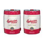 Budweiser Budvar Premium Czech Lager 5ltr Mini Keg (Set of 2) - 5.0% ABV - Beer Gifts for Men and Women, Bar Accessories for Home Pub, Beers and Lagers Offers, Craft Beer, German Beer