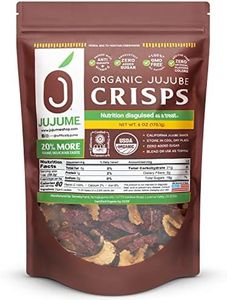USDA Organic California Grown Pure Jujube Product | JUJUME Crisps | Sweet Jujube Chips | ZERO Added Sugar or Preservatives | All-Natural Healthy Snack | 1-pack 6 oz. bag