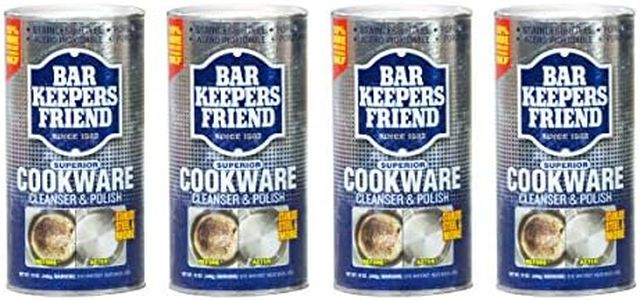 Bar Keepers Friend Cookware Cleanser, 12-Ounce (Pack of 4)
