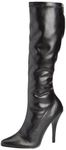 Pleaser SEDUCE-2000 Blk Str Faux Leather UK 10 (EU 43)