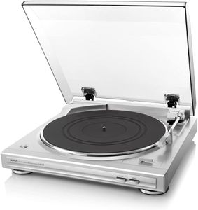 Denon DP-29F Record Player – Silver Turntable