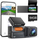 Grishcamy Dash Cam WiFi 2K Dash Cam