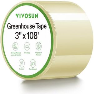 VIVOSUN 3” x 108’ Greenhouse Repair Tape, 6.3 mil Clear Poly Patch Tape, Heavy Duty and Weatherproof, for Greenhouses, Plastic Sheeting, and Tents