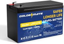 GOLDENMATE 12V 10Ah Lithium LiFePO4