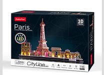 Bring The City of Lights to Life with LED Paris Cityline 3D Puzzle Ideal for Kids 8+ This STEM Project Fosters Creativity and Problem-Solving Skills A for Anybody who Loves Arts & Crafts