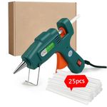 LeiGei Glue Gun,Hot Glue Gun with 25pc(200mm*7mm) 8inch Glue Sticks, Mini Glue Gun Kit for DIY Projects, Arts and Crafts, Home Quick Repairs & Sealing, Artistic Creation