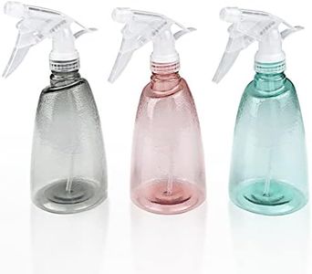 Gvolatee 3 Pezzi Spruzzino Nebulizzatore 500 ml, Riempibile Spray Bottle, Trasparente Plastica Grilletto Spruzzatore, Vaporizzatore Acqua, Spruzzini Vuoti per Piante, Giardino, Capelli, Pulizia