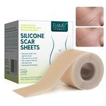 ZODENIS Silicone Scar Sheets (1.6”x 120”, 3M), Silicone Scar Tape, Scar Strips, Effective Silicone Scar Sheets for Surgical Scars, C-Section Surgery Scar, Keloid, Burn, Acne