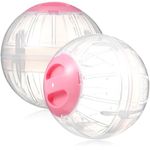 LIOOBO 2pcs Hamster Sports Ball Hamster Ball 10 Inch Running Hamster Ball Gerbil Toys Hamster Toys for Rats Exercise Small Animal Running Balls Hamster Cage Plastic Fitness Small Pet