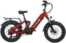 Electric Bike for Adults, 750W Peak Ebike, Up to 80 Miles 28MPH Electric Mountain Bike, 20" Electric Bicycle with 48V 20AH Battery, Rear Rack, Turn Signal, Lockable Suspension Fork, 7 Speed, Red