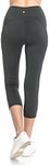 Leggings Depot Yoga Waist REG/Plus Women's Buttery Soft Leggings, Yl77(21")-capri-charcoal, Medium