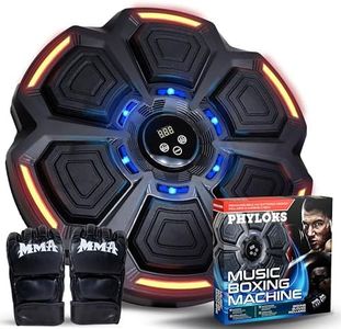 Music Boxing Machine for Adults & Kids Toys - Punching Bag, Punching Machine, Led Lights 9 Modes & 9 Speeds, Boxing Game for Teens, Boys & Girls, Gifts for Men, Home Gym Equipment