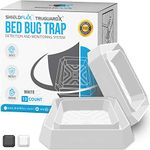 SHIELDFLEX Bed Bug Trap - 12 Pack | TruGuard X Bed Bug Interceptors (White) | Eco Friendly Bed Bug Traps for Bed Legs | Reliable Insect Detector, Interceptor, and Monitor