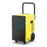 DAHTEC Industrial Dehumidifier (max. 30 L/Day), Commercial Construction Dryer with 7L Large Tank and Drain, Suitable for Basements and Rooms up to 90 m²/230 m³