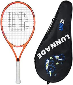 LUNNADE Racchetta da tennis per bambini Junior, 19/21/23/25 pollici, racchetta da tennis con custodia, adatta per principianti ragazzi e ragazze, età 3-12