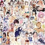 50pcs Hentaii Anime Girl Stickers, 