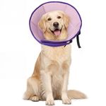 Dog Cone for Large Dogs After Surgery, Soft Dog Cone Collar for Dogs to Stop Licking, Adjustable Comfy E-Collar Alternative Lightweight Post-Surgery Recovery Elizabethan Collar for Pet