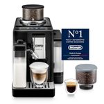 DeLonghi Rivelia Fully Automatic Coffee Machine, Original Italian Brand, 16+ Hot & Cold Coffee Options, Patented LatteCrema Technology, Bean to Cup, Bean Switch System, 19 Bar Pressure, EXAM440.55.B