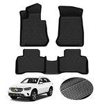 KUST Custom Fit Floor Mats for 2016-2022 Mercedes Benz GLC Class All Models GLC300 GLC250 All Weather Floor Mat Liners 1st & 2nd Row Liner Black