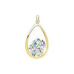 Andante Gold Pendant "Drops" with F