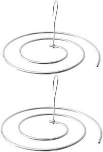 WAIKAS Spiral Sheet Hanger, 304 Stainless Steel, Space Saving Hangers for Sheets Bedspreads Coverlets Mattresses Tablecloths Sofa Covers Blankets Shawls Scarfs Capes (2-Pack)…